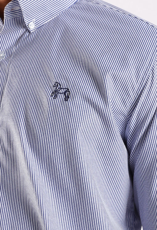 Blue  Poly Cotton Shirt