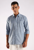 Classic Blue Linen Cotton Shirt