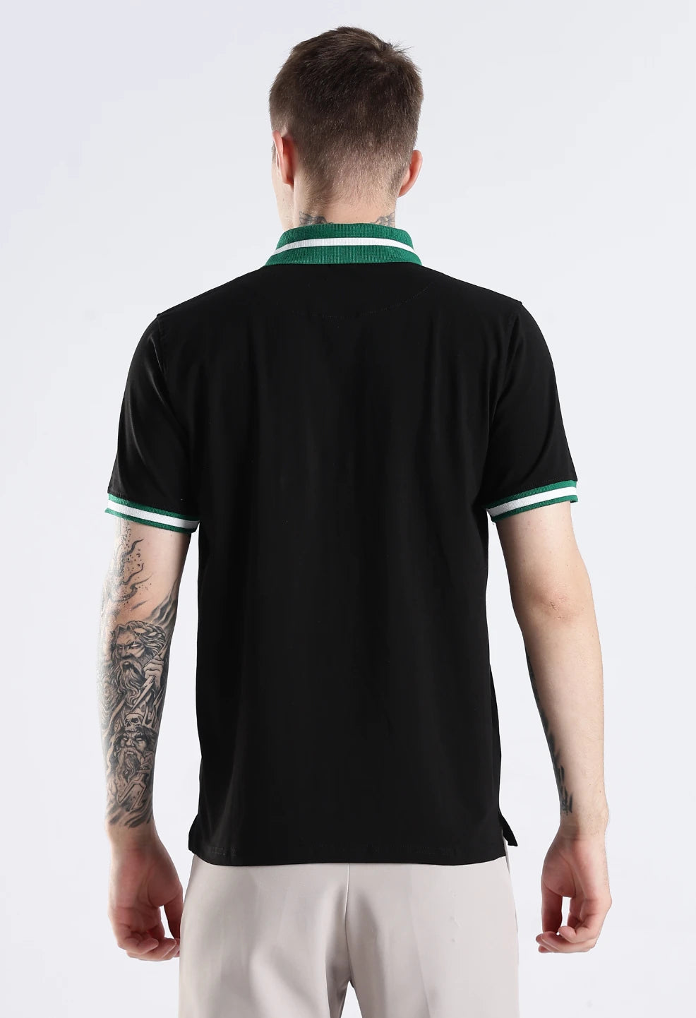 Emerald Black Cotton T-Shirt