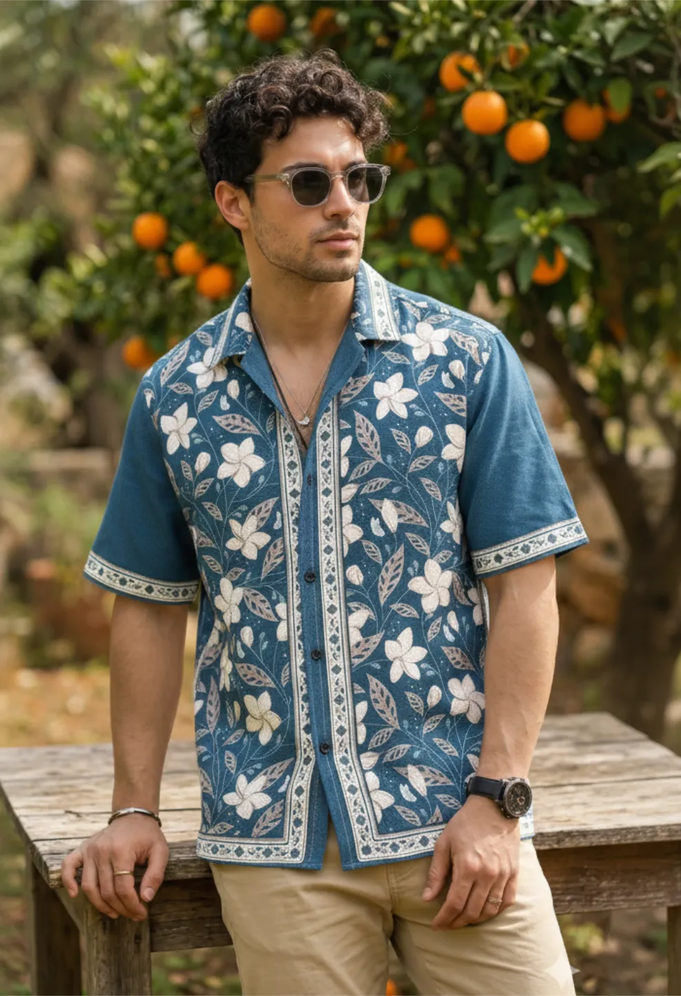 Indigo Blossom Shirt
