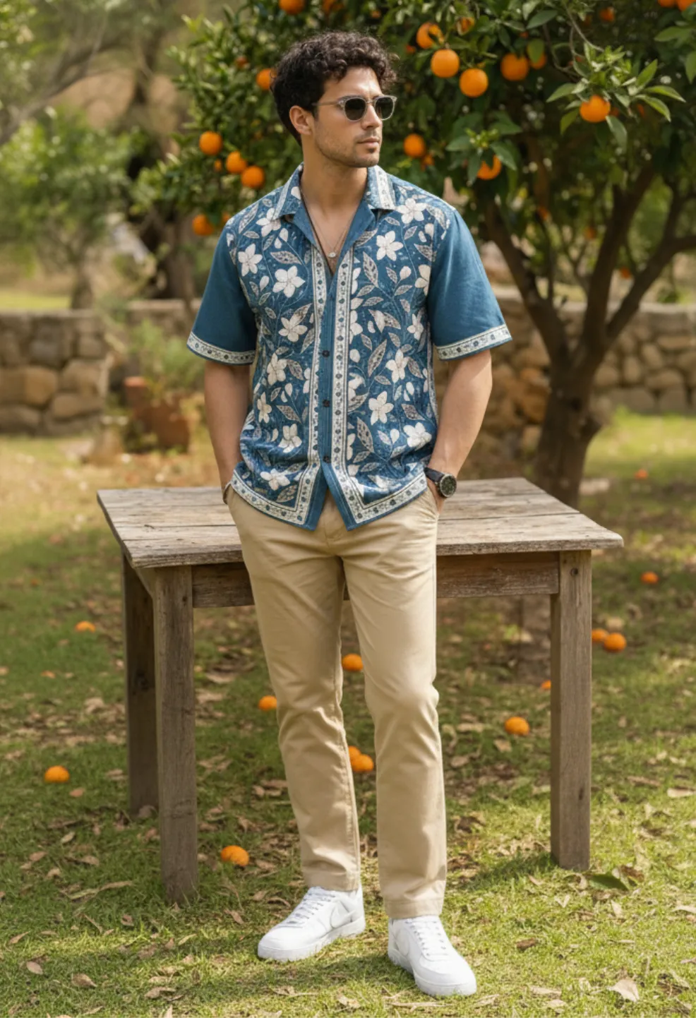 Indigo Blossom Shirt