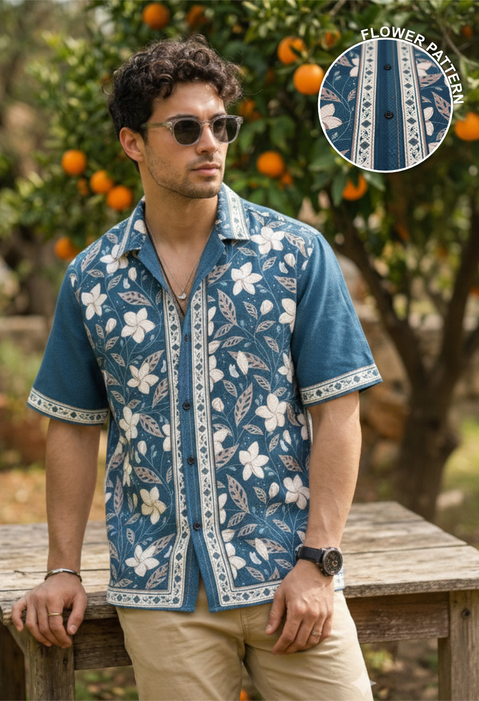 Indigo Blossom Shirt