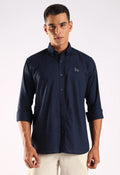 Linen Steel Blue Shirt