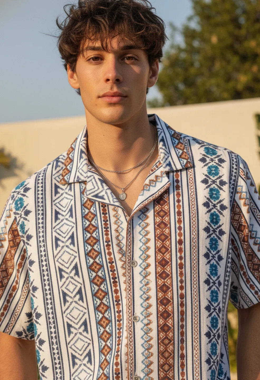 Mediterranean Drift Half Sleeves Shirt