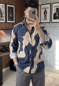 Navy Artisan Patch Shirt