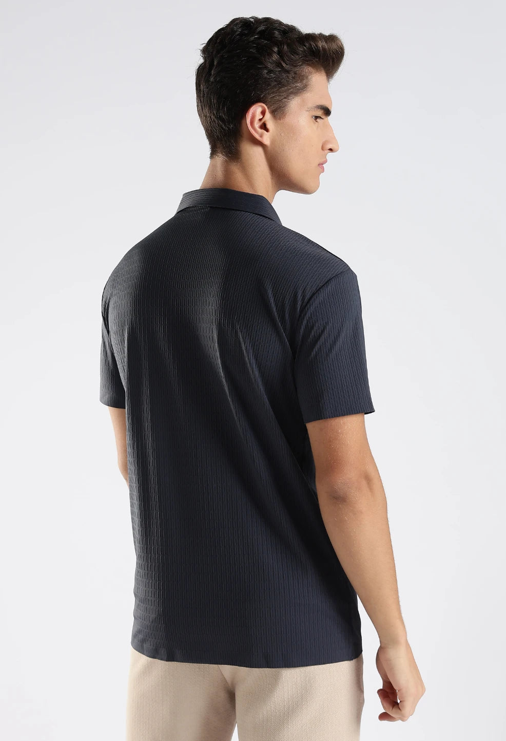 Nylon Spendex Blue T-Shirt