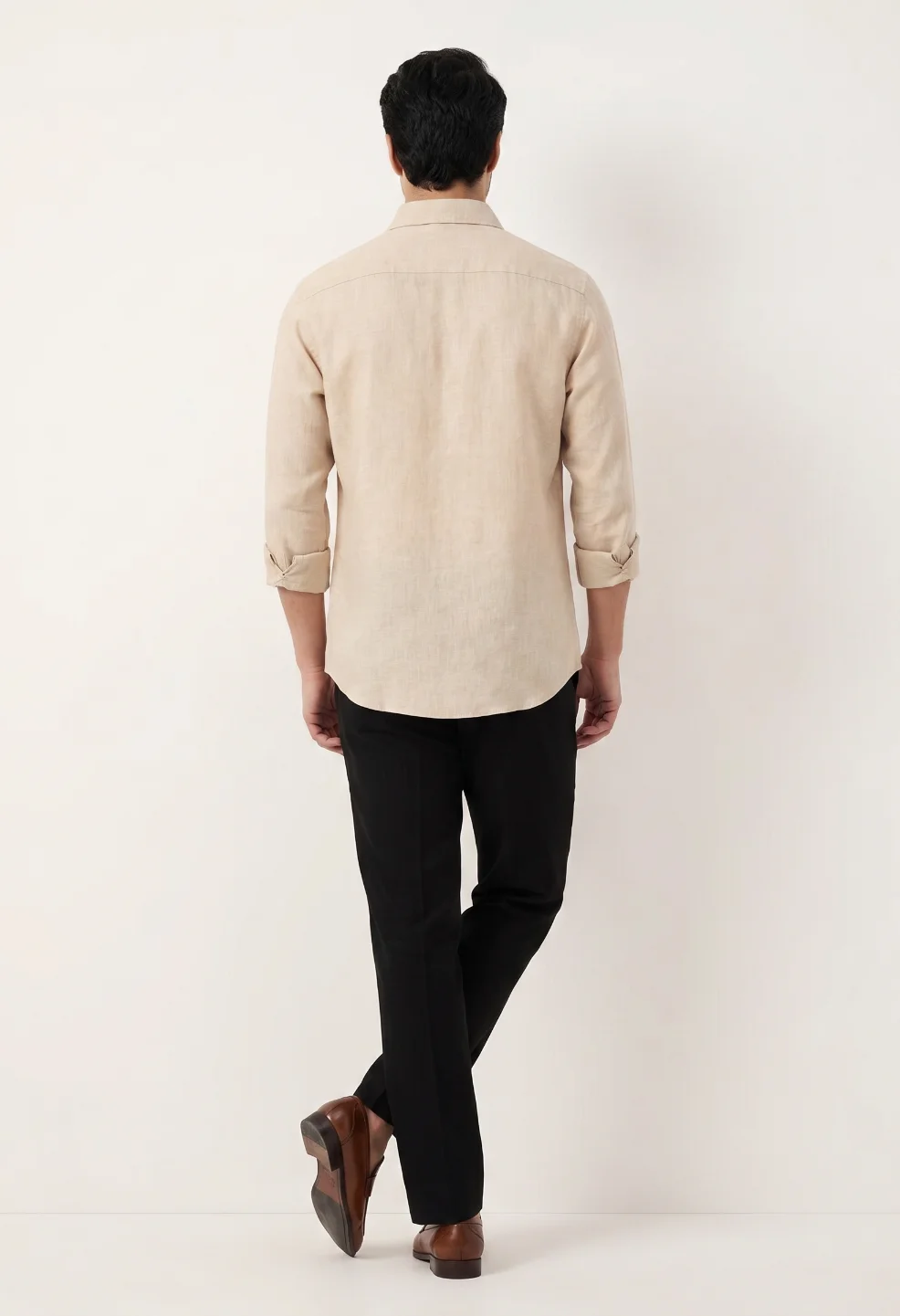 Sparrow Bloom Embroidery Peach Shirt